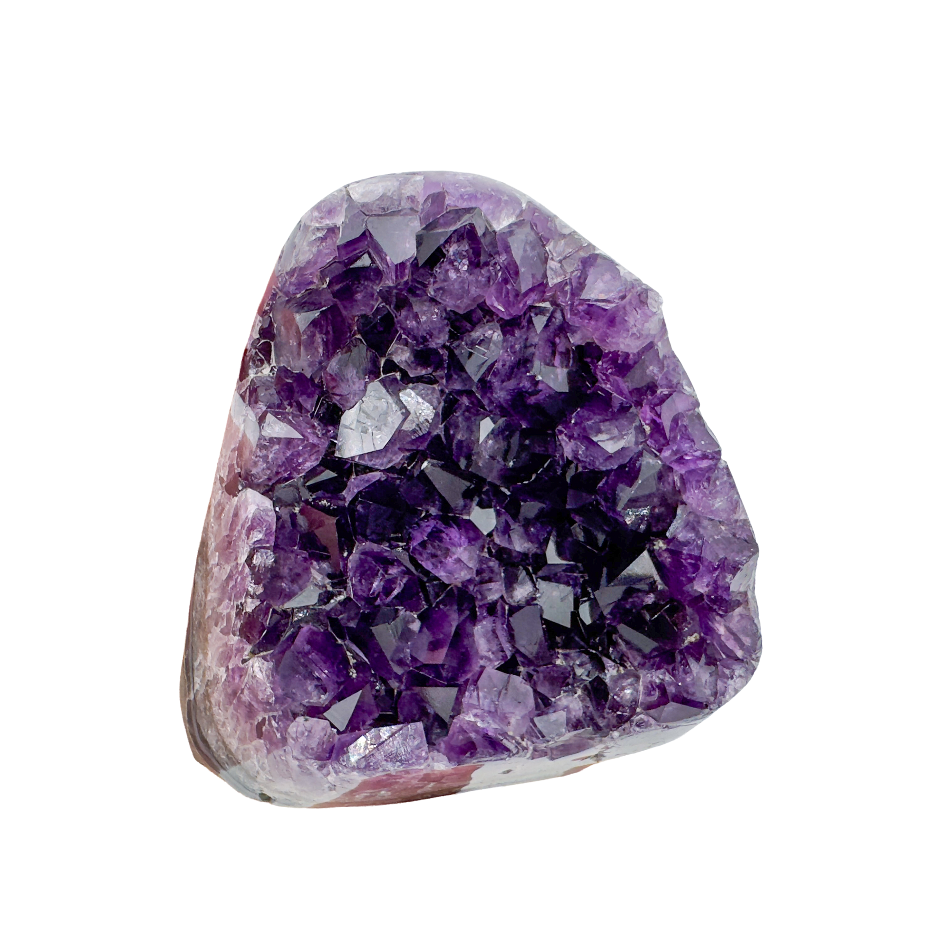 AAA amethyst polished geode from Uruguay, alternate view