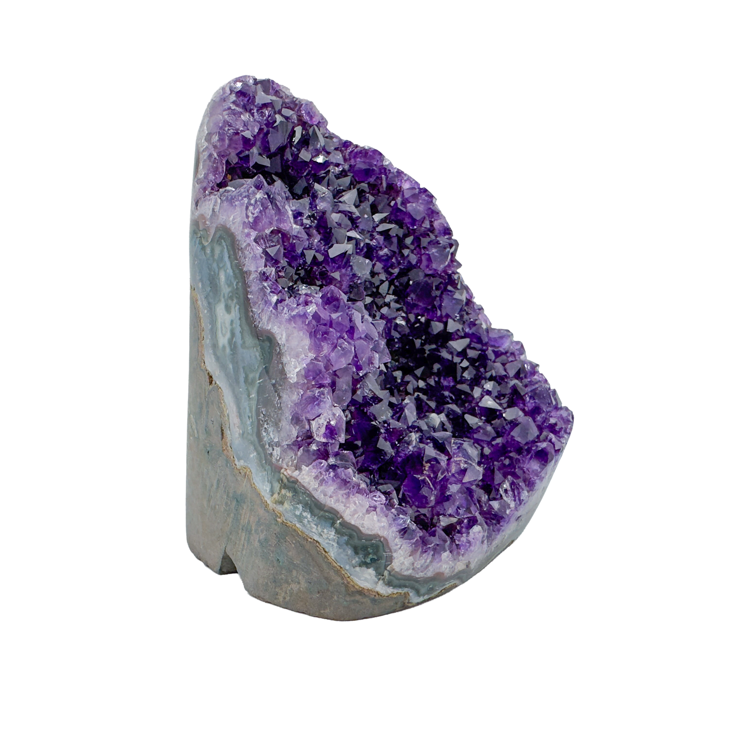 AAA amethyst polished geode from Uruguay, alternate view
