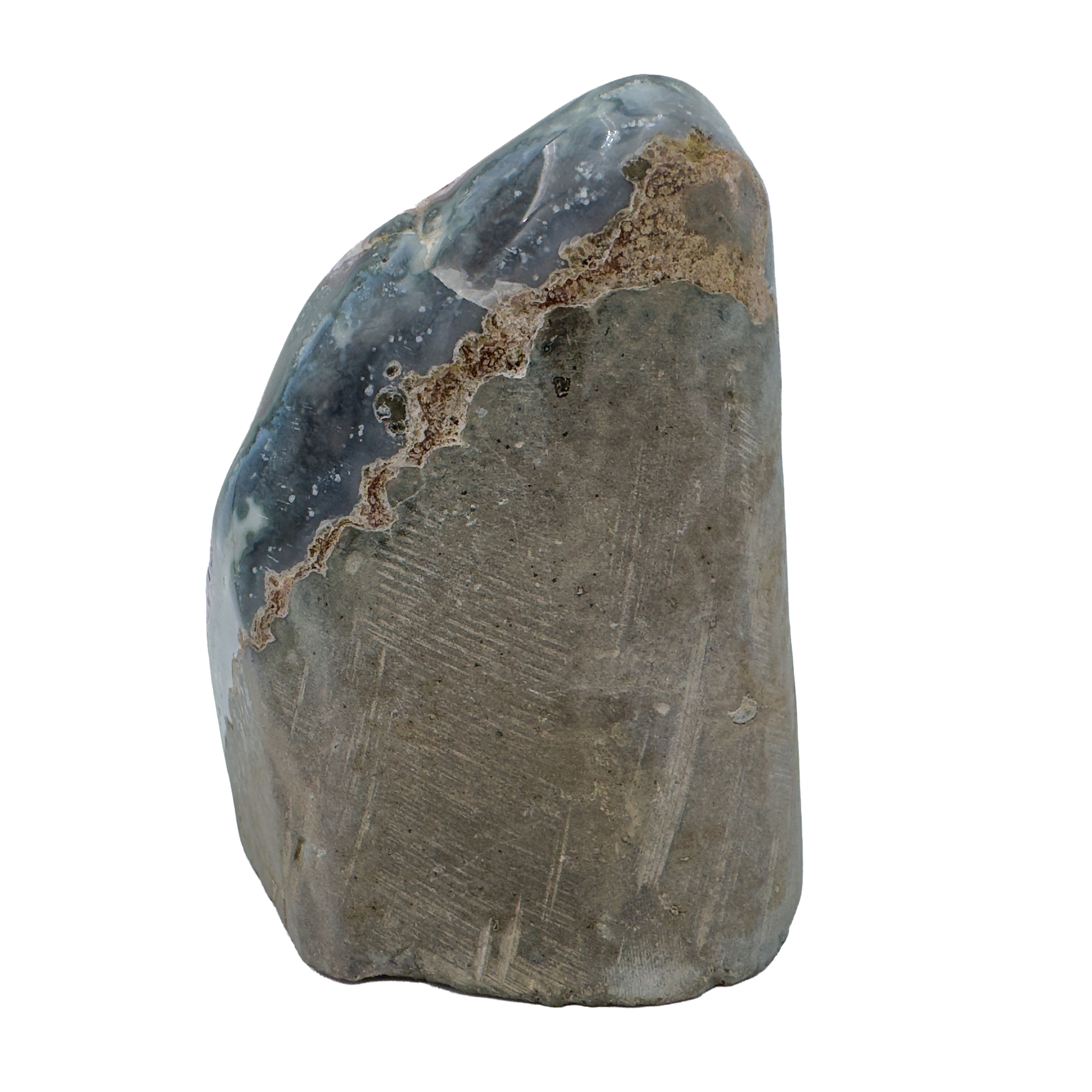 AAA amethyst polished geode from Uruguay, alternate view