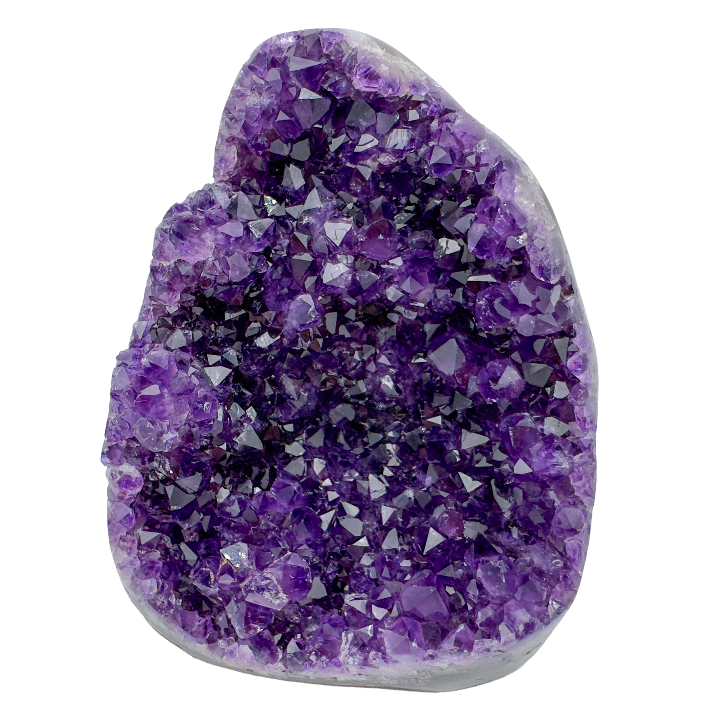 AAA amethyst polished geode from Uruguay, alternate view