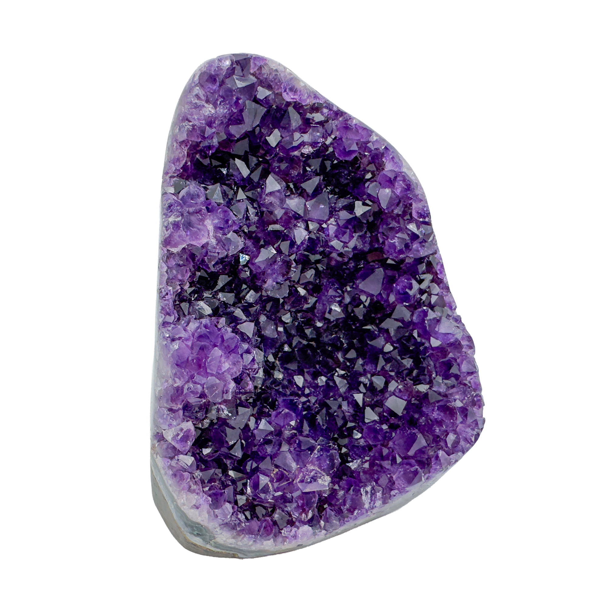 AAA amethyst polished geode from Uruguay, alternate view