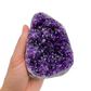 AAA amethyst polished geode from Uruguay, alternate view