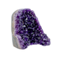 AAA polished amethyst geode from Artigas, Uruguay, deep violet druzy crystal face on a cut standing base
