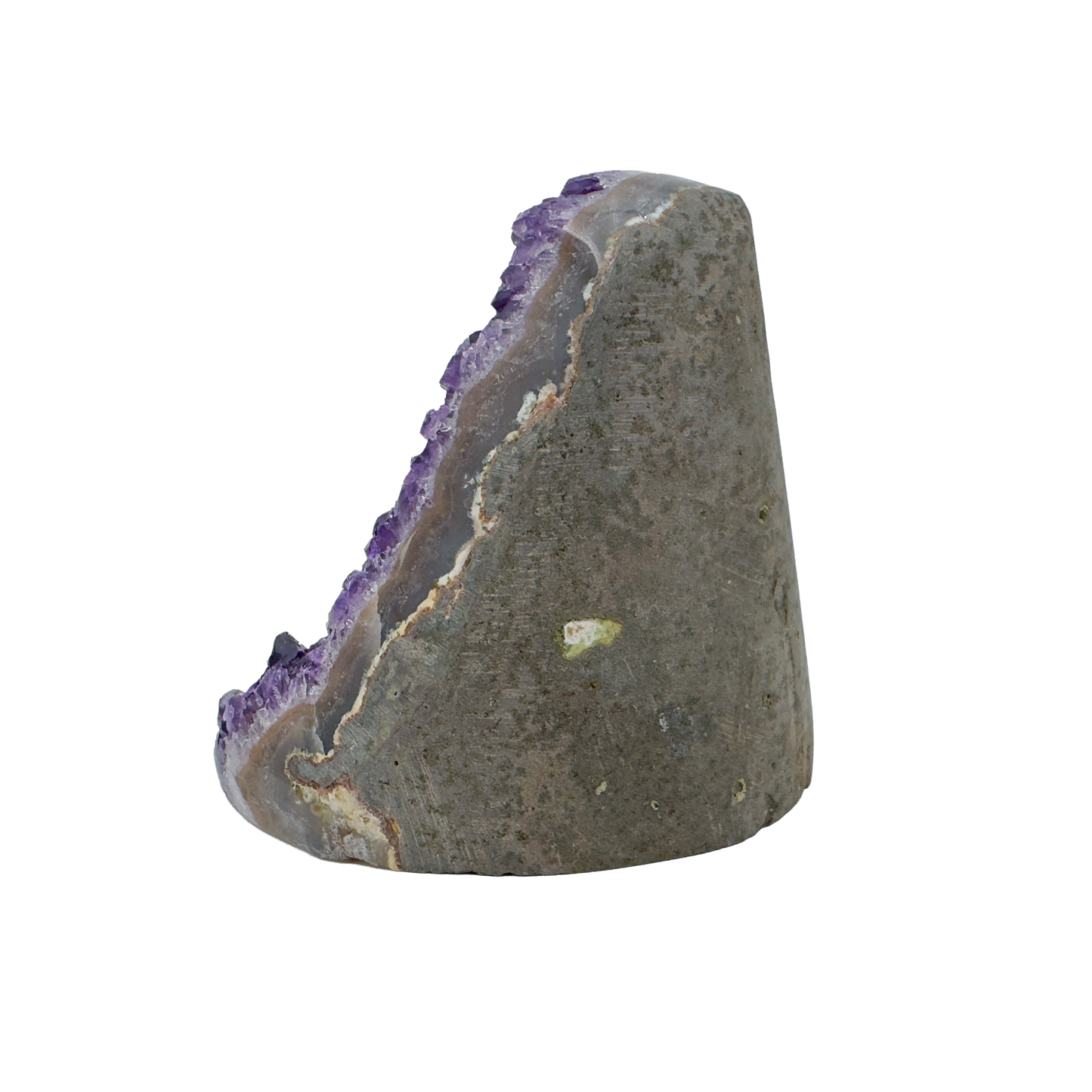 AAA amethyst polished geode from Uruguay, alternate view