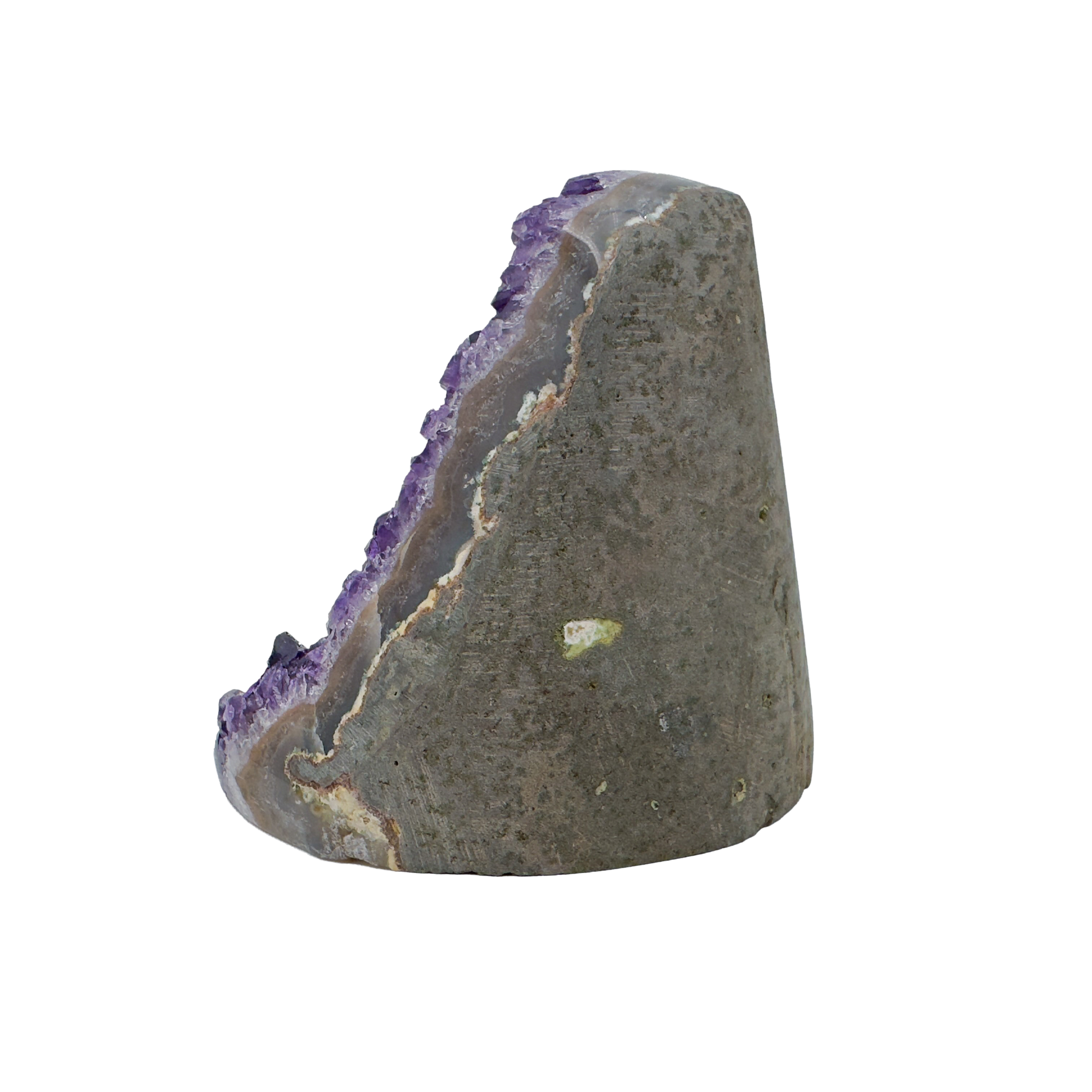 AAA amethyst polished geode from Uruguay, alternate view