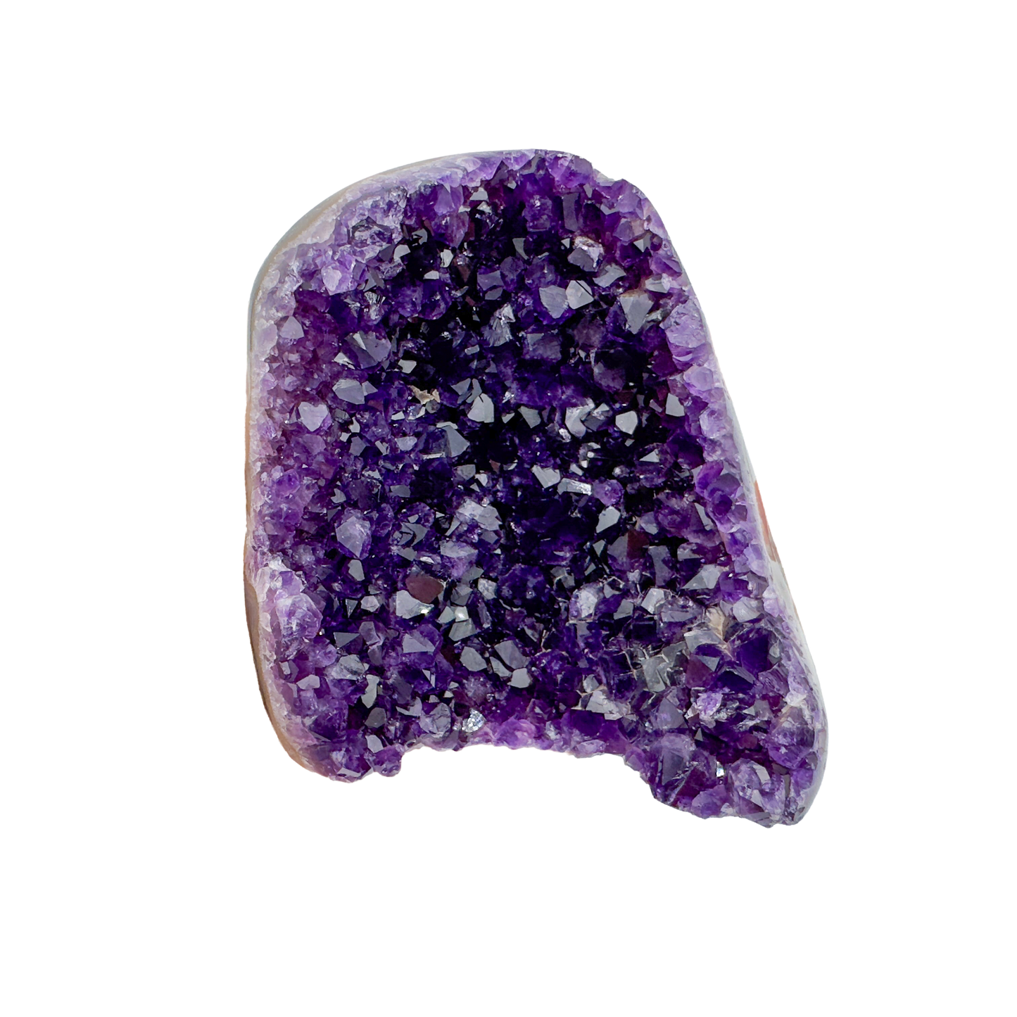 AAA amethyst polished geode from Uruguay, alternate view