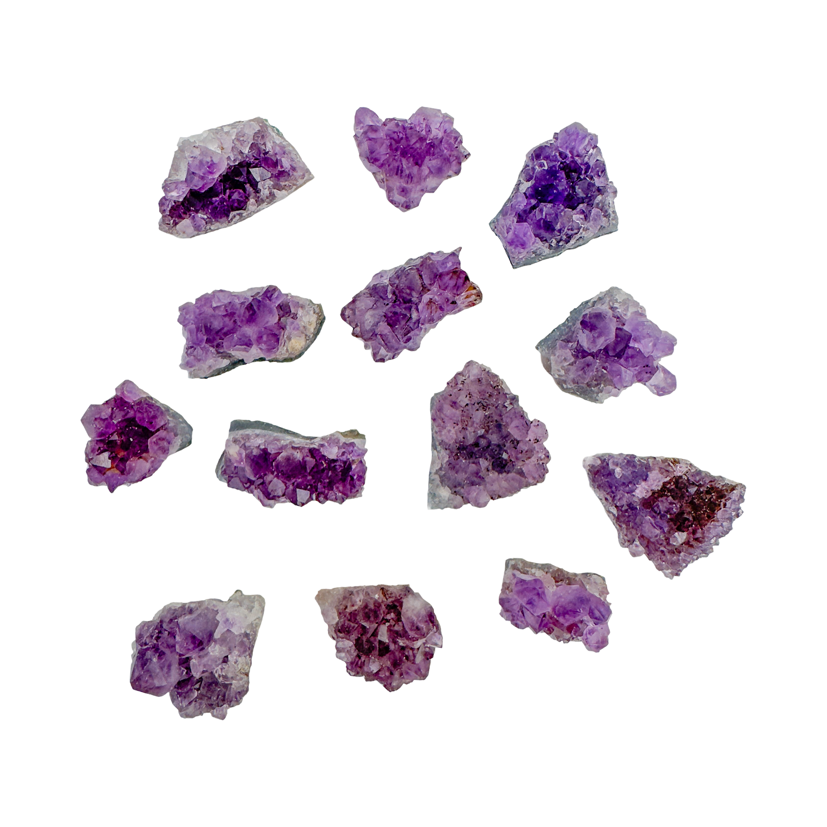 Amethyst Raw Crystal Clusters | AA Grade | Brazil | 1–2 Inch - Natural Stone