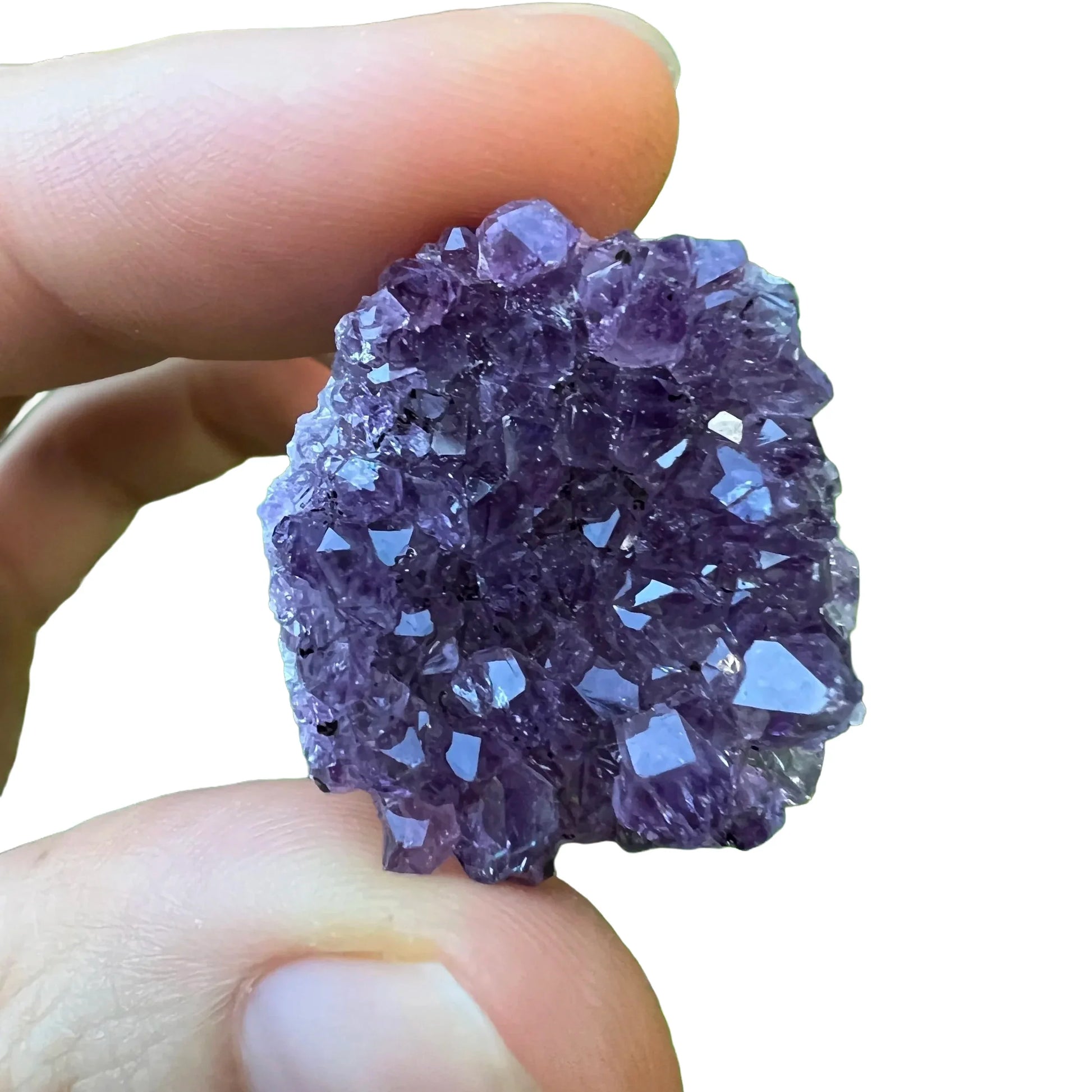 Full profile of Grade A Amethyst raw ready to ship from Beyond Bohemian