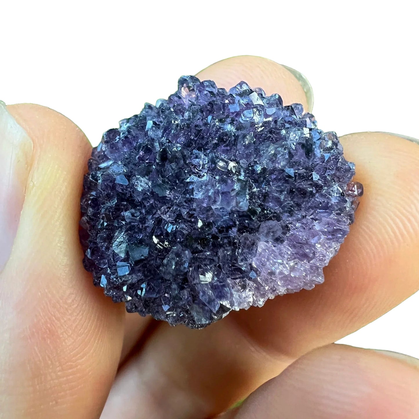 Full profile of Grade A Amethyst raw ready to ship from Beyond Bohemian