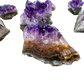 Pocket-friendly Amethyst clusters showing rich purple color and natural quartz druzy, sourced from Artigas, Uruguay