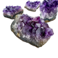 Hand-finished AAA Amethyst raw clusters from Artigas, Grade AAA pieces for anxiety relief and spiritual focus