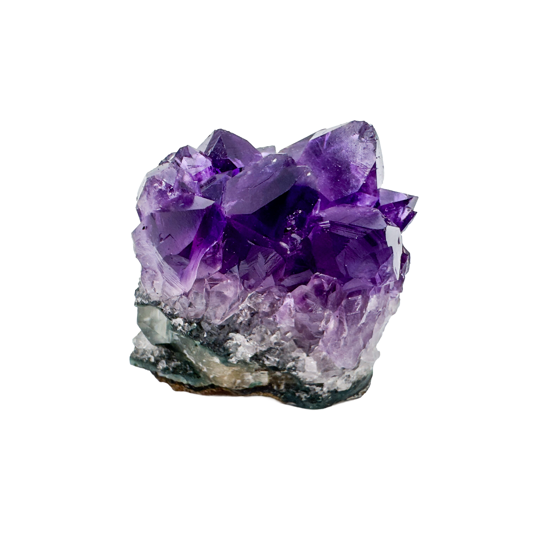 Grade AAA Amethyst raw cluster set (1-2 Inch, 20-50g) for crown chakra meditation and restful sleep support