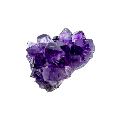 Hand-selected AAA Amethyst raw clusters from Artigas, Uruguay — deep purple pieces for stress relief, sleep, and meditation