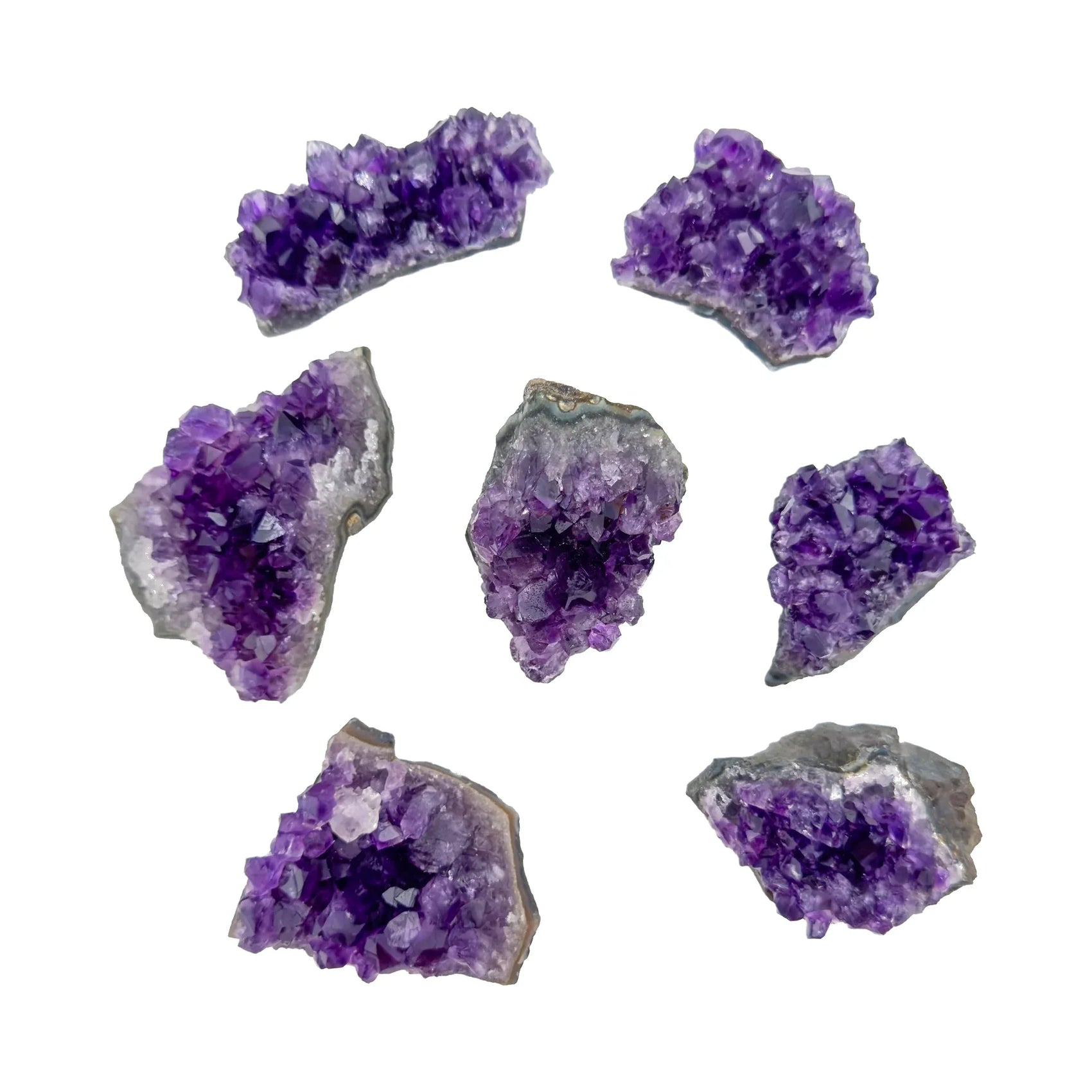 Amethyst Crystals for Anxiety Relief, Calm & Intuition & Third Eye & Crown Support — purple rough natural, AA grade from Uruguay