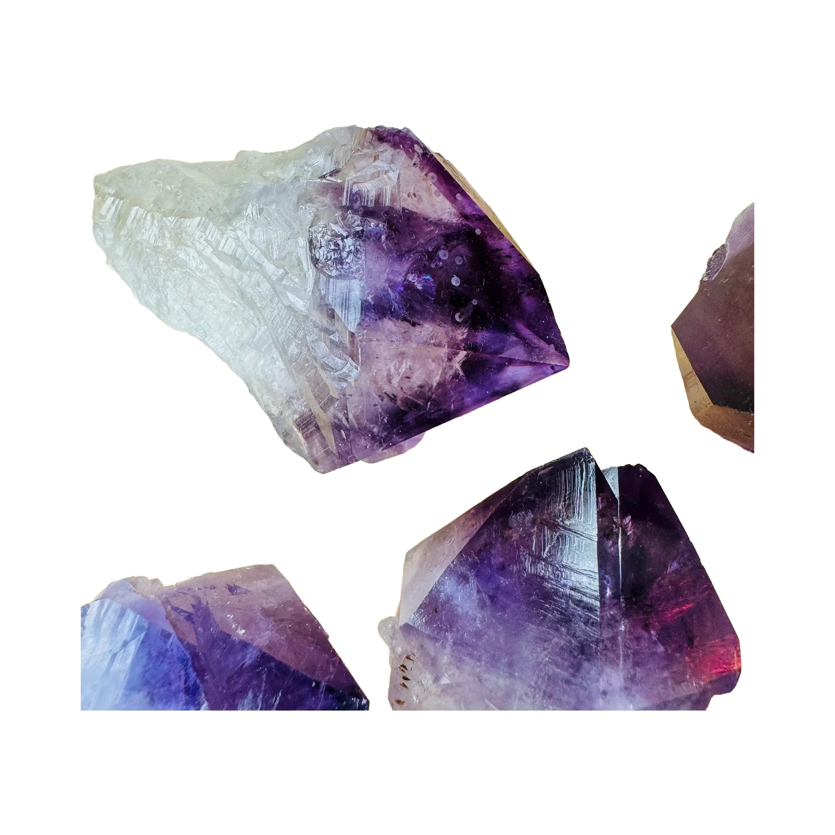 Amethyst Crystal Points for Intuition, Meditation & Sleep — purple natural, hand-selected AAA Brazil-sourced