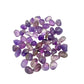 Full scatter of small Amethyst tumbled stones, A grade, 0.75 to 1.25 inch, from Rio Grande do Sul, Brazil