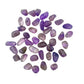 Tight crop on a single Brazilian Amethyst tumble, untreated and undyed
