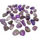 Loose Amethyst tumbles from Rio Grande do Sul with chevron banding visible