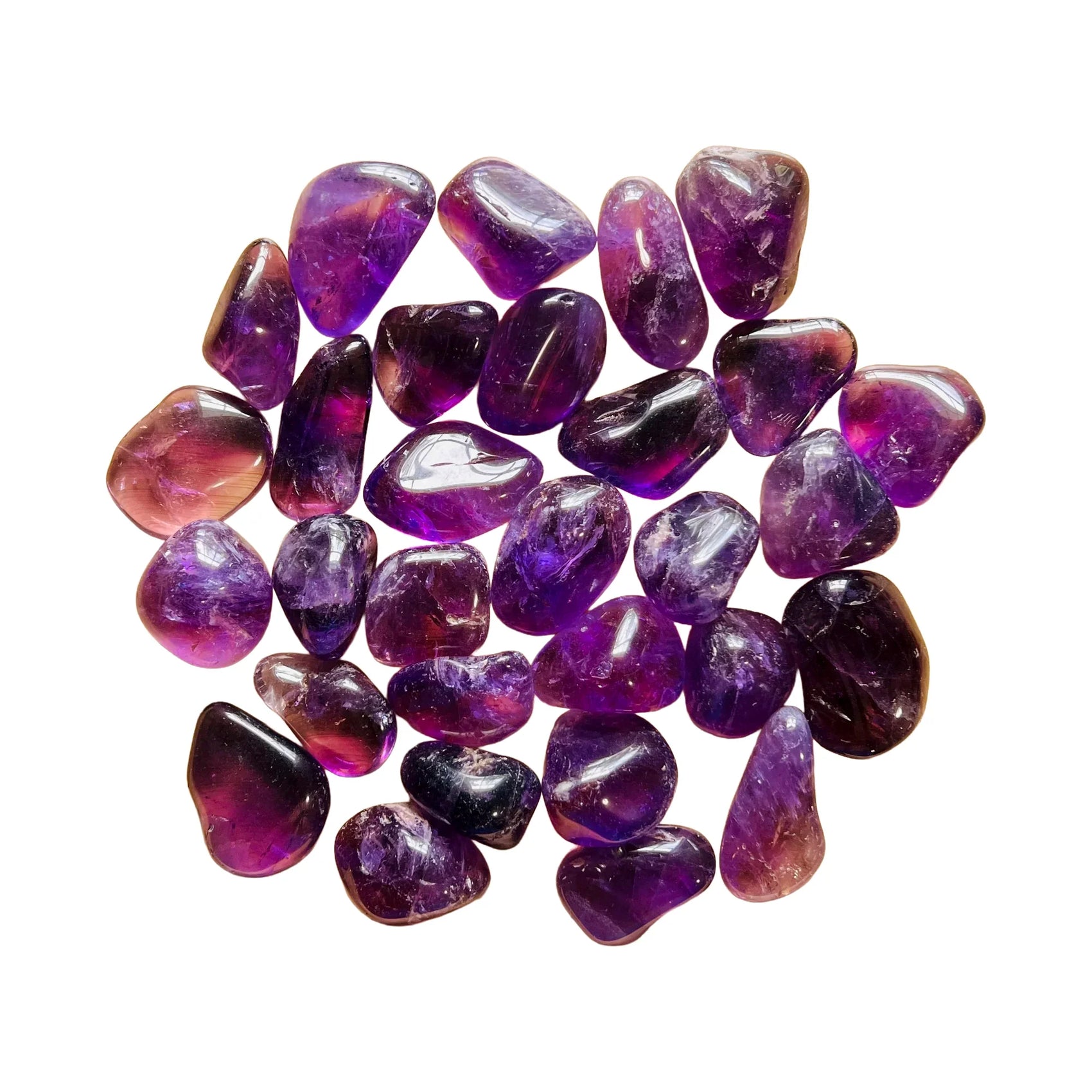 Amethyst Crystals for Intuition, Meditation & Sleep — purple polished, hand-selected AAA from Brazil