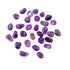 Tight crop on a single Ametrine tumble from Bolivia, untreated natural color