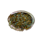 Grade A aquamarine crystal chips in a bowl, sourced from Angola