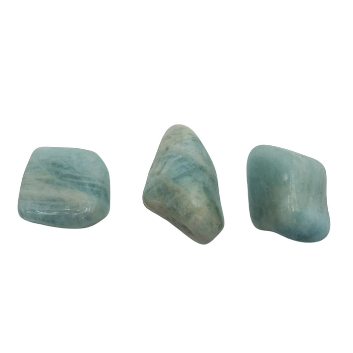 Aquamarine Tumble Stones, A grade, 1 to 1.50 inch, from Minas Gerais, Brazil