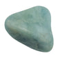 Aquamarine Tumble Stones, A Grade, Brazil: one representative stone on a white background