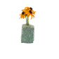 Green aventurine crystal vase in sage green stone with mica shimmer, A grade, Minas Gerais Brazil, view 2