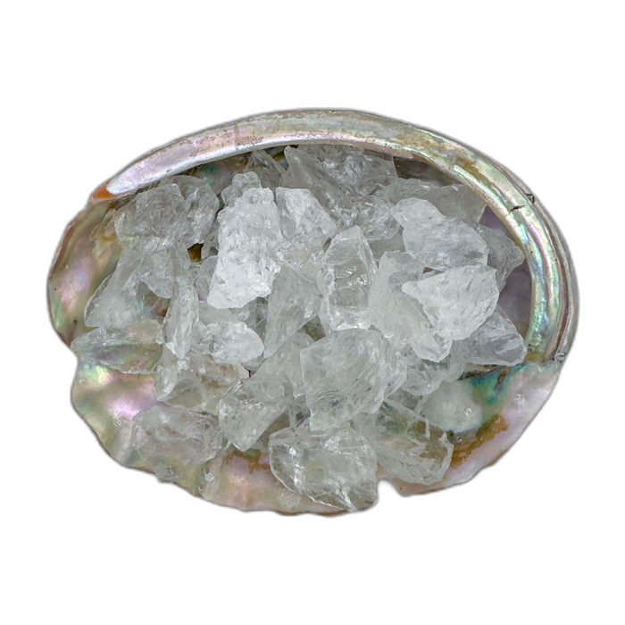 Clear Quartz raw crystals 5-10 grams Minas Gerais Brazil bulk AA grade in abalone shell
