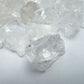 Overhead view of Clear Quartz raw stone, from Brazil.
