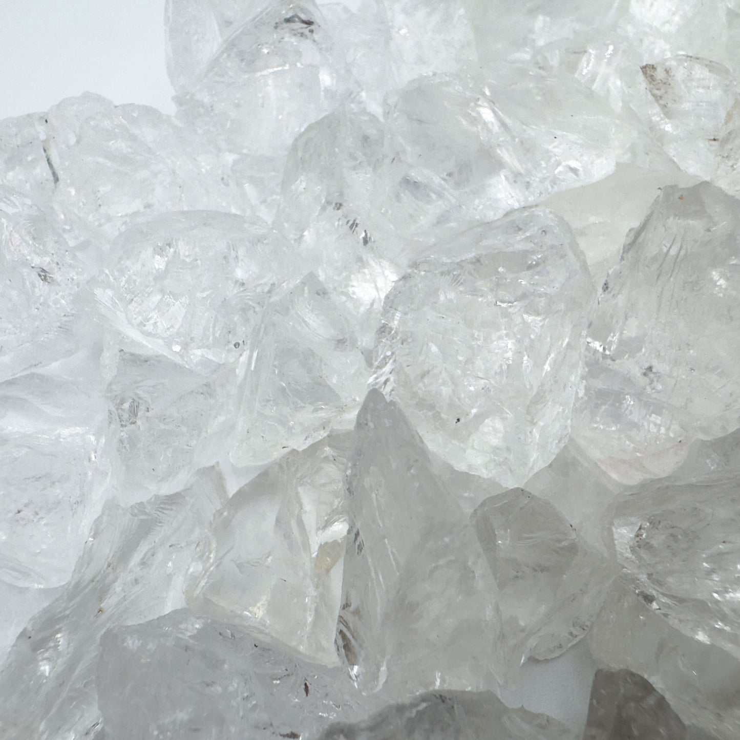 Clear Quartz raw crystals Brazil AA grade detail