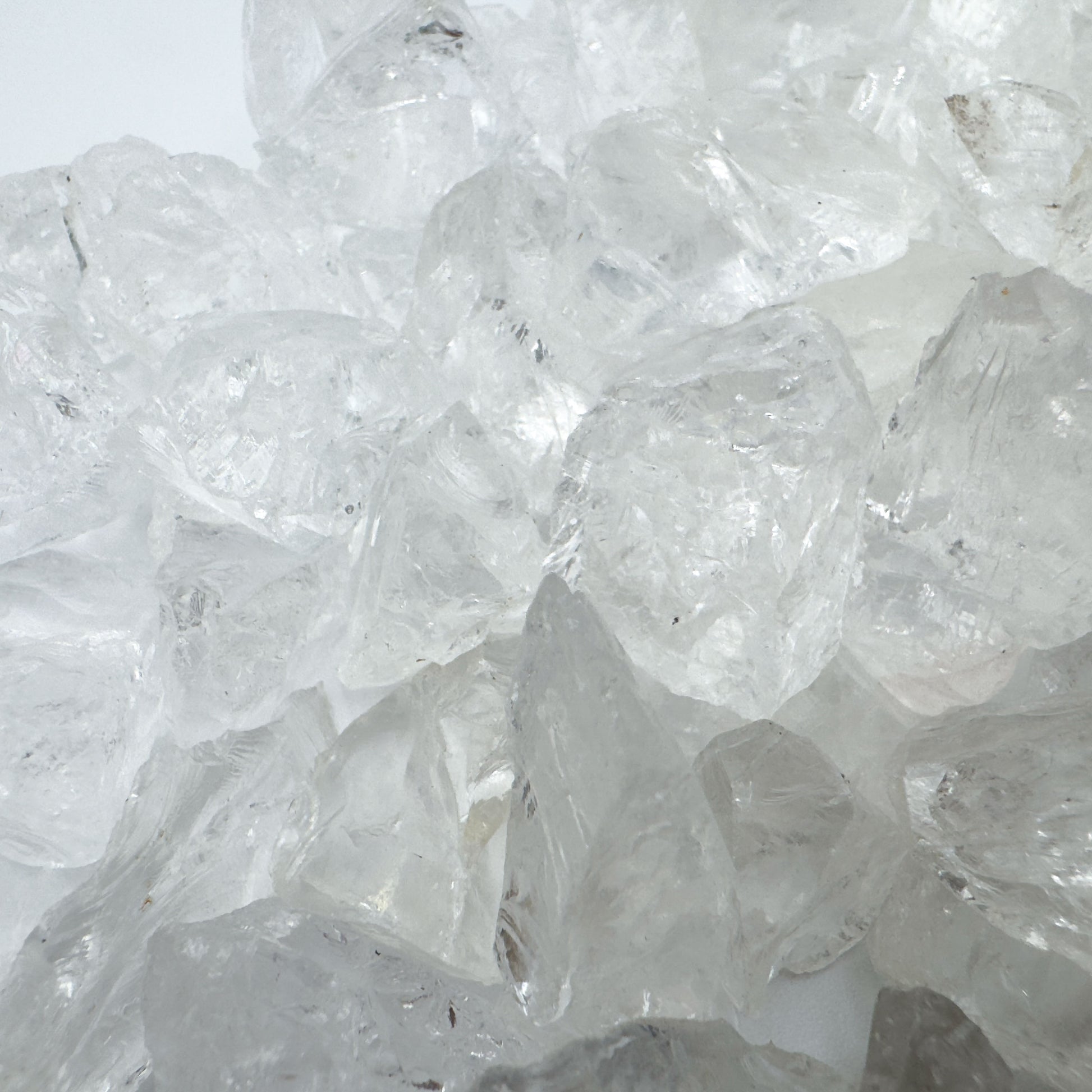Clear Quartz raw crystals Brazil AA grade detail
