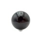 Reverse side of a hand-polished black jade sphere, 2.87 inches across, cut from Peru material.