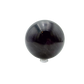 Black Jade sphere photographed from the right profile, 2.81 in diameter, natural and untreated.