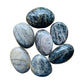 Polished Black Moonstone Palm Stones for Grounding, Intuition & Manifestation — black polished, AA grade from Madagascar