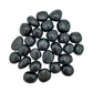 Polished Black Onyx Palm Stones for Confidence, Focus & Grounding — black smooth polished, AA grade from Peru