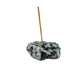 Polished Black Tourmaline in Quartz incense holder from Brazil, alternate view