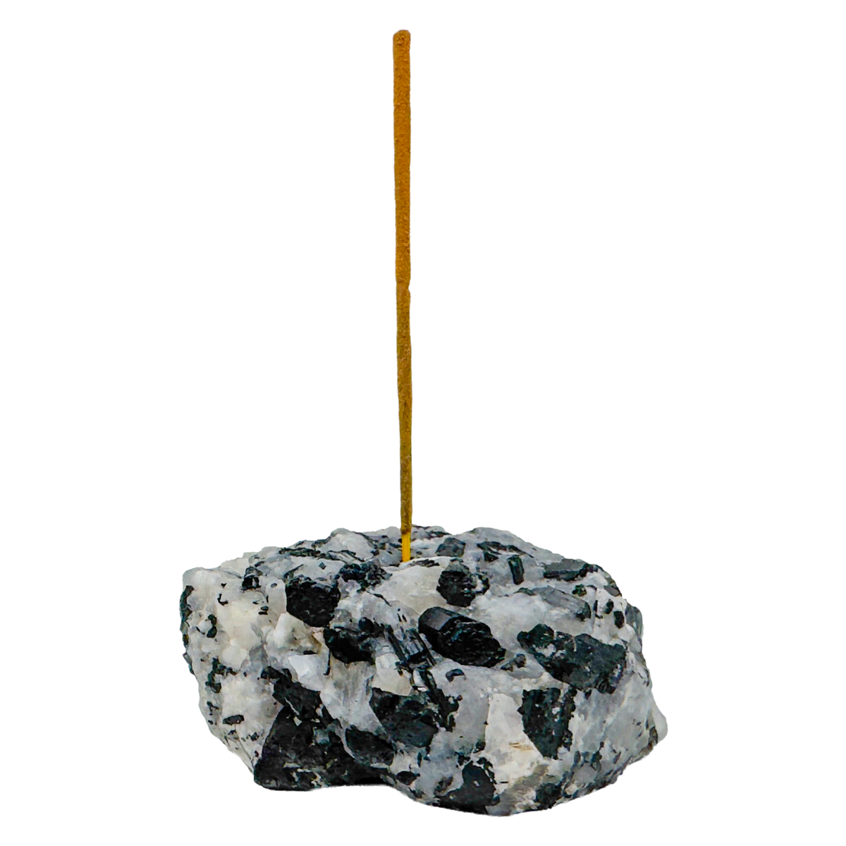 Black Tourmaline in Quartz Incense Holder from Minas Gerais, Brazil, A grade, second view