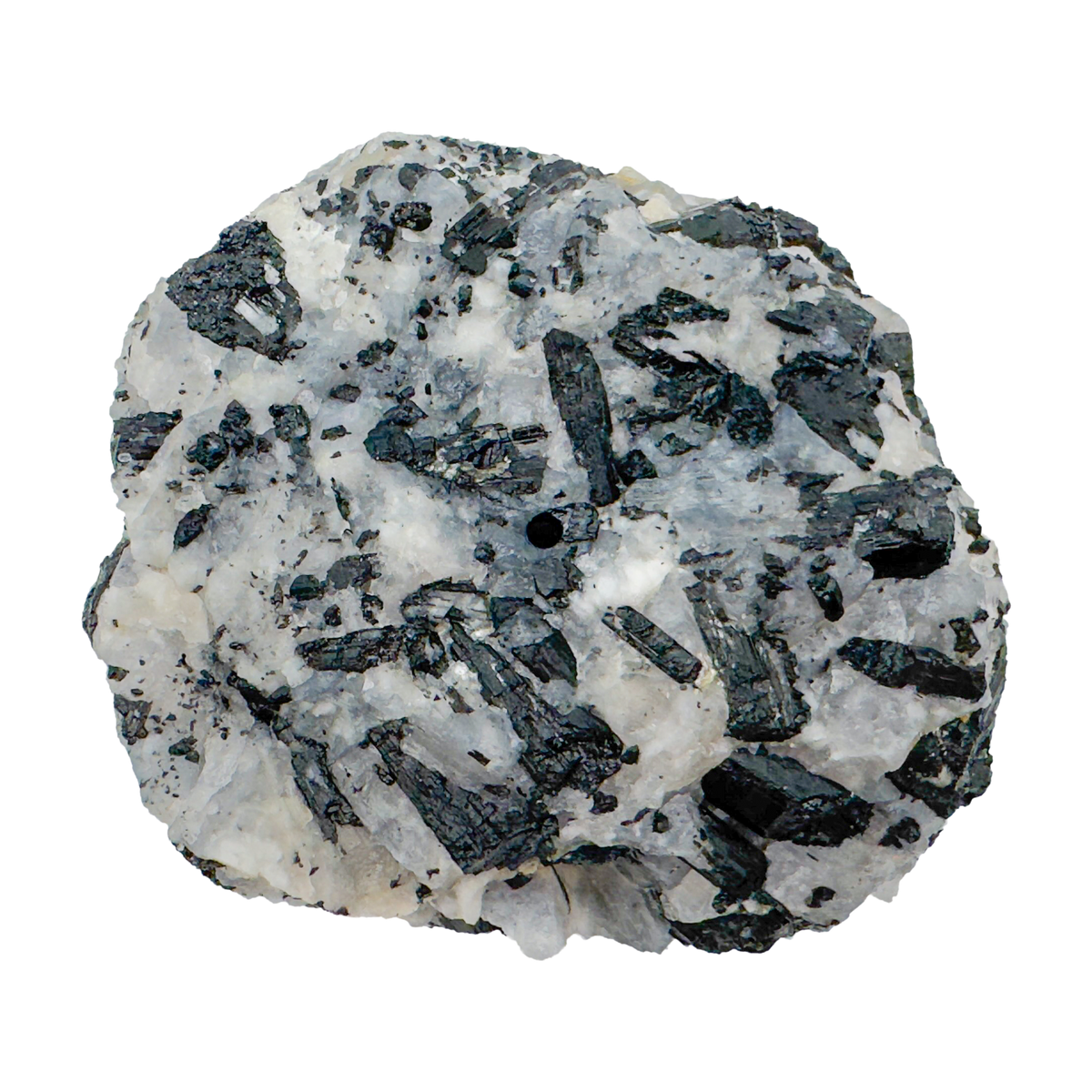Black Tourmaline in Quartz Incense Holder, A grade, from Minas Gerais, Brazil, sixth view