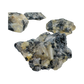 Side angle of Black Tourmaline in Quartz raw stone from Minas Gerais, Brazil