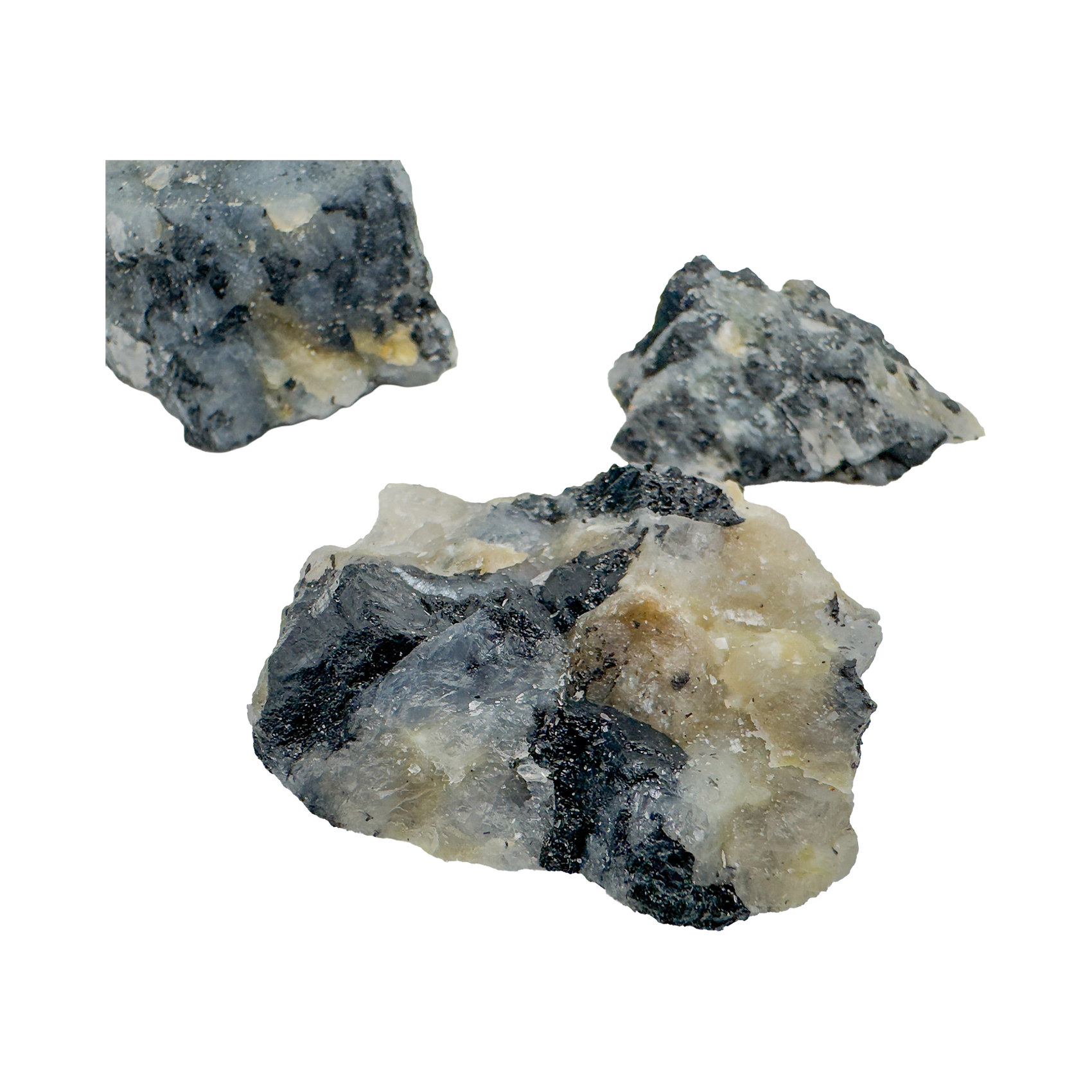 Top view of Black Tourmaline in Quartz showing natural inclusion pattern