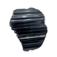 Detail view of AAA Grade Black Tourmaline raw crystal from Madagascar