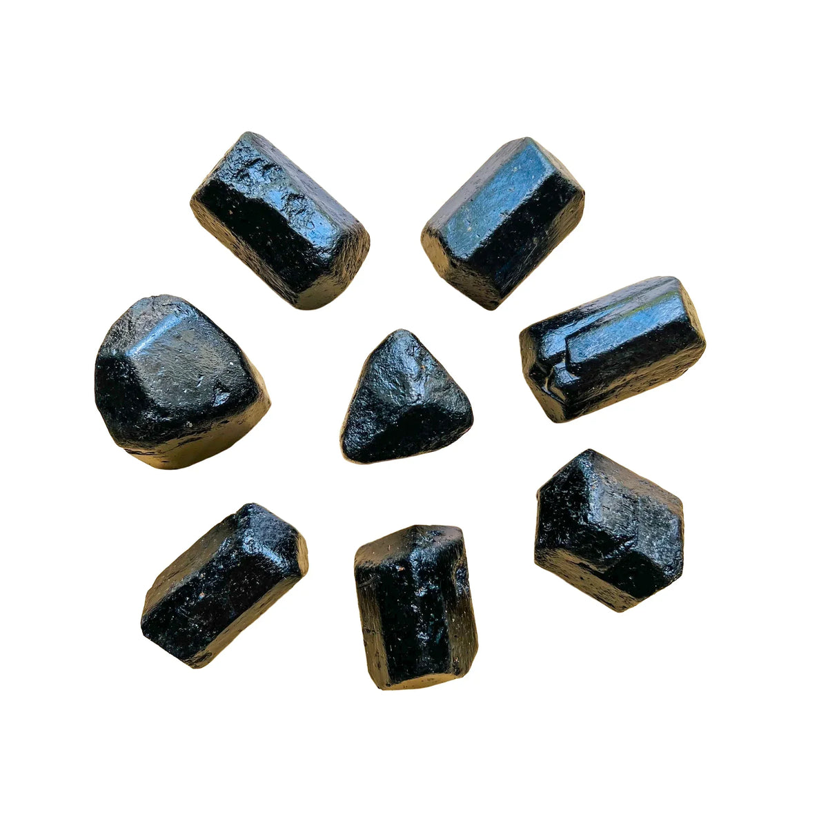 Black Tourmaline Raw Stones, beginner-friendly black rough natural, A Zimbabwe-sourced
