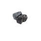Raw black tourmaline specimen from Madagascar, alternate view