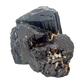 Raw black tourmaline specimen from Madagascar, alternate view
