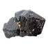 Raw black tourmaline specimen from Madagascar, AAA schorl crystal with vertical striations