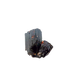 Raw black tourmaline specimen from Madagascar, alternate view