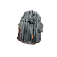 Raw black tourmaline specimen from Madagascar, alternate view