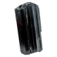Raw black tourmaline specimen from Madagascar, AAA schorl crystal with vertical striations