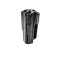 Raw black tourmaline specimen from Madagascar, alternate view